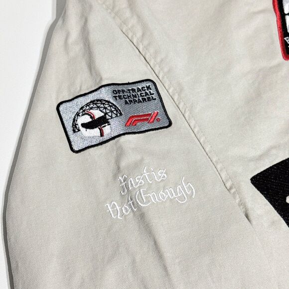 NWT $150 F1 Formula 1 x PacSun Ground Effect Racing Jacket 2024 Cream Men Size M - Picture 9 of 16